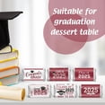thumbnail image 4 of YISITIAN 2025 Graduation Decoration Label Sticker Congrats Mini Candy Bar Wrapper Class of Party Supplies College High School Nursing Grad Celebration, Candy Not Included (Maroon and CJ919-92425, 4 of 9