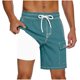 thumbnail image 1 of Pantalones Cortos para Hombre de Cintura Elástica con Bolsillos Secado Rápido Multi Bolsillo Pantalones de Natación Playa, 1 of 5