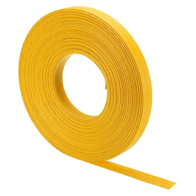 Unique Bargains 21.9 Yards Paper Rattan Weaving Cane 12-Ply Paper Rattan Weave Basket Weaving Making, Yellow