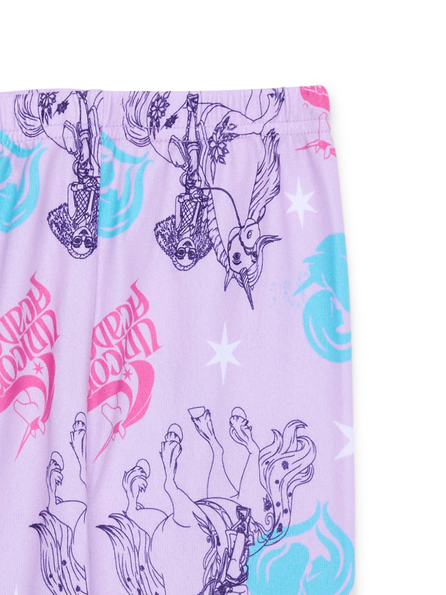 Unicorn Academy Girls Long Sleeve Top and Pants Pajama Set, 2-Piece, Sizes 4-12