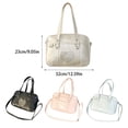 thumbnail image 3 of Guardurnaity Bolso bandolera de moda con ventana en forma de corazón, bolsos multifuncionales para mujer, bolso para mujer Bolsas de mensajero y de hombro rosa, 3 of 6