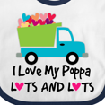 thumbnail image 4 of Inktastic I Love My Poppa Boys or Girls Baby Bib, 4 of 4