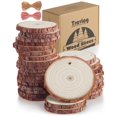 thumbnail image 1 of Rebanadas para madera Travlog Natural con corteza, 30 unidades, 7-8 cm, 1 of 7
