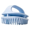 thumbnail image 3 of Zentra Compact Shampoo Brush for All Hair Types Deep Cleaning Rubber Massager Ergonomic Blue, 3 of 10