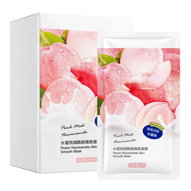 Mascarilla facial ANGGREK de Melocotón Hidratante 2 Ml x 30 Hojas