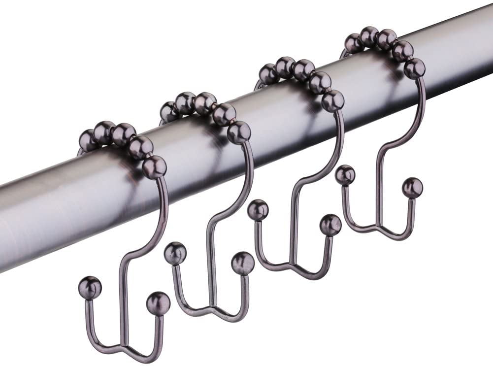 Rust Proof Stainless Steel Shower Rings, Rustproof Shower Curtain Hooks