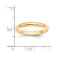 thumbnail image 5 of 14k Yellow Gold 3mm Half-Round Wedding Band Size 4.5, 5 of 6