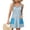 Sky Blue, variant on Dvprdro Womens Summer Striped Contrast Spaghetti Strap Pockets Loose A Line Mini Dress Casual Beach
