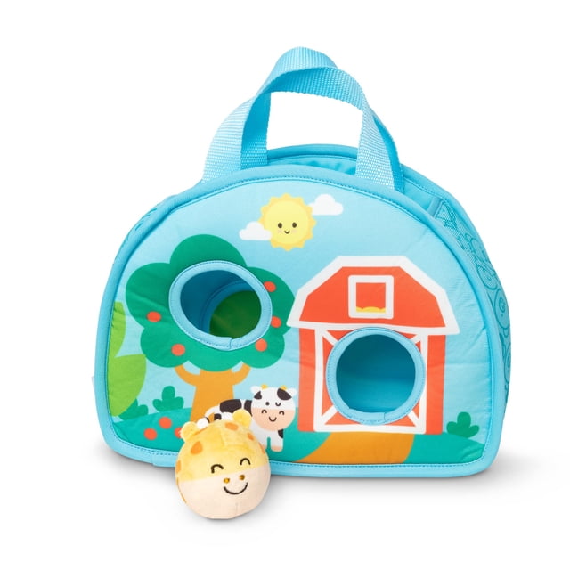 Melissa & Doug Bolso para llevar enrollable con jirafa, juguete para bebés y niños pequeños (2 piezas)