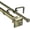 Antique Brass, variant on Urbanest Adjustable Double Curtain Rod Set Pila Manhattan Finials – 1″ Front & 5/8″ Back Rod With Glossy White Rod, 84–120 Inches
