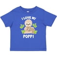 thumbnail image 3 of Inktastic Cute Sloth I Love My Poppi with Green Leaves Boys or Girls Baby T-Shirt, 3 of 5