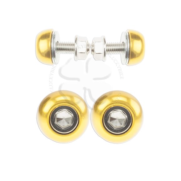License Plate Bolt Gold Motorcycle Car Tag CNC Ring