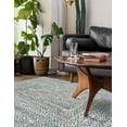 thumbnail image 4 of Unique Loom Braided Chindi Collection Area Rug - Layer (5' 1" x 8' Rectangle Gray/Ivory), 4 of 7