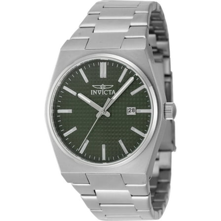 Invicta 48392 Men's Speedway Green Dial Silver Tone Bracelet Watch