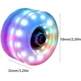 thumbnail image 3 of Roues de Planche à Roulettes Lumineuses 82A 58x32mm Remplacements de Roulettes Quad à Double Rangée Colorés 8 Pcs, Accessoires de Sport Bleu, 3 of 5