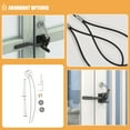 thumbnail image 3 of Raindrops Stainless Steel Spring Lock Accessories for Doors, Heavy Duty Hardware Kit, Finish, 3 Sets Included, 3 of 8