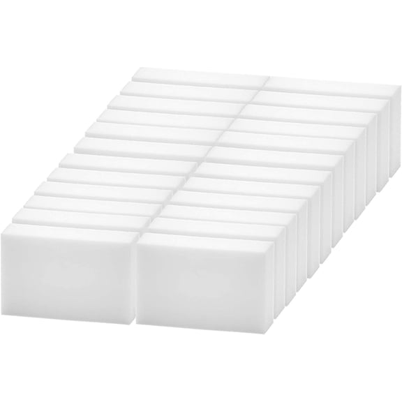 Superio Magic Eraser Sponge Cleaning Sponge for Floor, Wall, Melamine Sponge Furniture Removes Scuffmarks, Dirt, and Tough Stains, Pack of 32