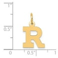 thumbnail image 3 of 14k Small Block Initial R Charm in 14k Yellow Gold, 3 of 3