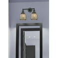 thumbnail image 2 of 208-BK-G146 Innovations Lighting Chatham - 2 Light Bath Vanity In Art Deco Style-10 Inches Tall and 16 Inches Wide-Matte Black Finish-Mercury Glass, 2 of 4