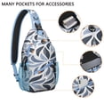 thumbnail image 4 of Pastoral Style Sling Backpack for Outdoor Travel, Lightweight Crossbody Bag with Rustic Artistic Patterns, 4 of 4