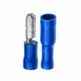 thumbnail image 4 of 100X Connecteurs de Fil à Bulle Bleus Bornes de Sertissage Isolées Fils Audio Électriques, 4 of 7