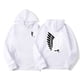 thumbnail image 5 of Sudadera con capucha con estampado de Attack on Titan para hombres y mujeres, ropa de calle, Jersey Harajuku, Kyojin no Shingeki, sudadera suelta y transpirable, 5 of 5