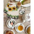 thumbnail image 4 of Spring Eucalyptus Sunflower Kitchen Dish Towels for Drying Dishes Set of 2, Farmhouse Birds Rustic Burlap Waffle Weave Microfiber Hand Tea Bathroom Towels Quick Dry & Absorbent Towel 15.7x23.6, 4 of 7