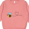 thumbnail image 3 of Inktastic Cute Flying Bumble Bee Toddler Sweatshirt, 3 of 4