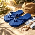 thumbnail image 5 of Qingpeng Womens Lug Sole Thong Sandals Textured Thick Footbed Wide V Strap Comfy Cushioned Summer Lounge Flip Flops, 5 of 6