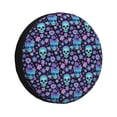 thumbnail image 1 of Balery Funny Skull Flower Cubiertas para Neumáticos - Protector Resistente para Neumáticos de Camioneta, SUV, Remolque, Camper y RV-16 inch, 1 of 6