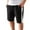 43#Black, variant on lkfuzj Men's Cotton Polyester Spandex Blend Sports Shorts with Elastic Waist & Pockets - All Season Quick-Dry Athletic Gym, Beach, Running, Outdoor Pants for Men