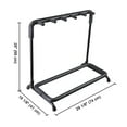 thumbnail image 6 of Yescom Folding Guitar Stand 5 Holder Guitar Rack Band Stage Bass Acoustic Guitar Display, 6 of 8