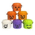thumbnail image 2 of Dserhfy Mini Halloween Candy Bucket Spooky Ghost Pumpkin Candy Bucket Plastic Candy Bowls with Lid And Handle for Trick or Treat Halloween Party Favors, 2 of 8