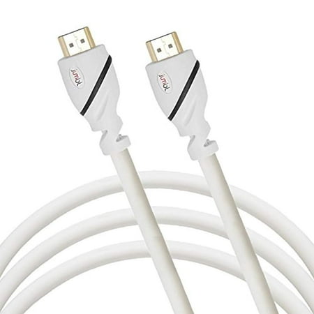 Categories Audio - Jumbl High-Speed HDMI Category 2 Premium Cable (25 Feet) Supports 3D & 4K Resolution, Ethernet, 1080P and Audio Return - White