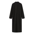 thumbnail image 6 of IWRICH Men's Gold Embroidery Long Kaftan Gown Arabic Abaya Dress Thobe Middle East Saudi Arab Kaftan Black XL, 6 of 7