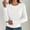 White, variant on Blmnix Boho Tops for Women 2026 Corset Striped Compression T-shirts Crew Neck Green Long Sleeve Concert Tops,XXL