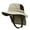 Khaki, variant on Fluorescent Green Waterproof Bucket Hat For Surfing And Fishing Wide Brim Sun Protection Hat With Adjustable Strap
