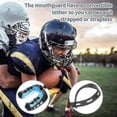thumbnail image 4 of Protector bucal deportivo para fútbol americano, protector bucal juvenil para MMA con correa, protector bucal deportivo para fútbol americano, baloncesto, lacrosse, hockey., 4 of 5
