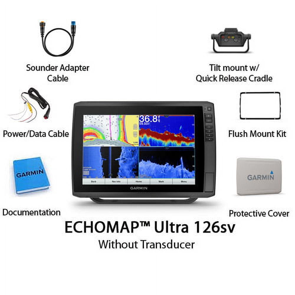 Garmin ECHOMAP Ultra 126sv 12 Inch Chartplotter/Fishfinder Combo 