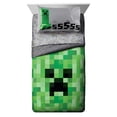 thumbnail image 2 of Juego de cama Jay Franco Minecraft Creeper, tamaño doble, 4 piezas, 2 of 6