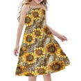 thumbnail image 2 of LOVZFMLL Robe d'Été Bohème à Bretelles pour Fillette, Décontractée, Sans Manches, à Étages, Style Camisole, pour 4-14 Ans, 2 of 7