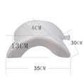 thumbnail image 3 of MANNYA Memory Foam Pillow Tunnel Slow Rebound Pressure Pillow Arm Pillow Spooning Pillow Arched Neck Cervical Pillow for Travel, 3 of 14