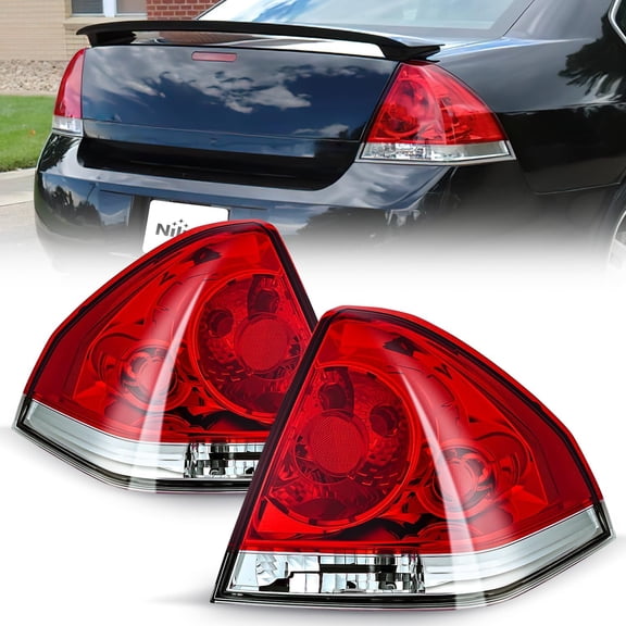 Nilight Taillight Assembly Compatible with 2006 2007 2008 2009 2010 2011 2012 2013 Chevy Impala 2014 2015 2016 Chevrolet Impala Limited Rear Tail Light Drive Side and Passenger Side