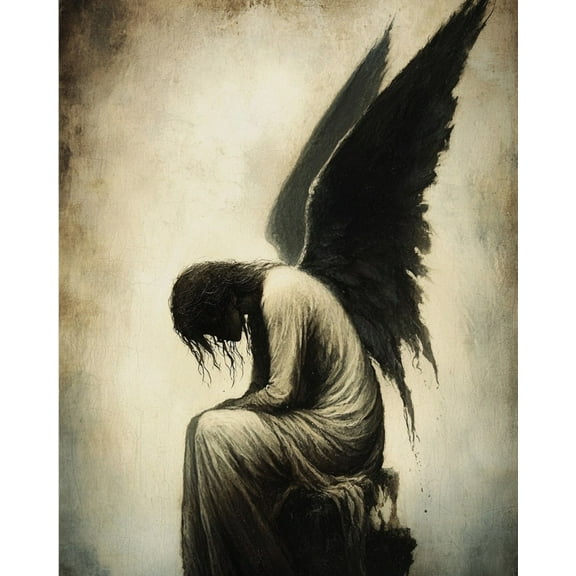 Paint by Numbers for Adults Kids Beginner Fallen Angel's Whisper DIY Acrylic Painting by Numbers Kits with Brushes Acrylic Pigment Home Decoration Gifts 16 x 20 inch