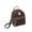 Coffee#307, variant on Korean Fashion Mini Backpack, Lightweight PU Leather Bookbag for School, Trendy Small Daypack for Students