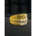 thumbnail image 6 of 1.18 Carats Marquise Shape Natural Diamonds Spike Engagement Band Ring In Certified 14K Yellow Gold, 6 of 13