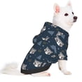 thumbnail image 2 of Fotbe Cute Christmas Tree Raccoon Sudadera con Estampado para Perros Pequeños – Suéter con Capucha para Mascotas, Tela Suave de Forro Polar con Bolsillo-X-Large, 2 of 7