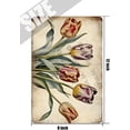 thumbnail image 5 of Floral Decor Tulip Retro Aluminum Sign 12x8 IN Metal Tin Sign Tulip Flower Wall Decor Country Floral Kitchen Decor Tin Garden Signs for Outside Vintage Yard Sign, 5 of 6
