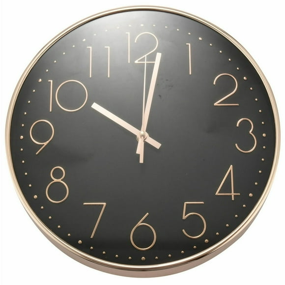 AMERTEER Large Digital Wall Clock for Living Room/Bedroom Decor Modern Atomic Mute Wall Clock 12Inch