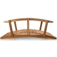 thumbnail image 3 of All Things Cedar 8-ft Garden Bridge with Side Rails, 3 of 3